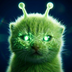Alien Green Cat's Logo