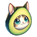 Flying Avocado Cat's Logo