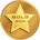 Gold star coin