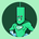 Green Candle Man