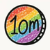 i identify as a 10m runner's Logo
