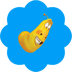 Larva Blue's Logo