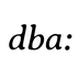 DBA's Logo
