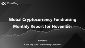 Global Cryptocurrency Fundraising Report For November 2023