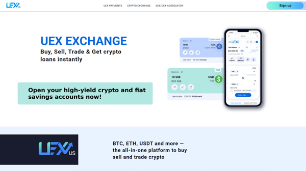 UEX Crypto Exchange Launches High-Yield Crypto and Fiat Savings Accounts