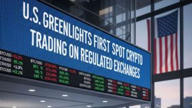 EE. UU. Da Luz Verde al Primer Trading Spot de Criptomonedas en Exchanges Regulados