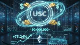 El Tesoro de EE. UU. emite 90 millones de dólares en USDC sobre Ethereum, impulsando el suministro de stablecoins