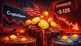 CryptoQuant detecta ventas agresivas de Bitcoin en EE. UU. mientras la prima de Coinbase se tiñe de rojo