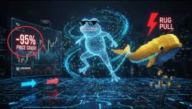 El token PepeNode se desploma un 90% minutos después de su debut en Uniswap