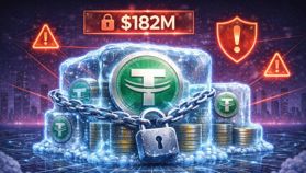 Tether Freezes $182M in TRON Stablecoins Amid Ongoing Security Actions