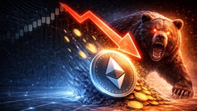 La tasa de financiación de Ethereum entra en negativo y señala un giro claro del impulso hacia los bajistas