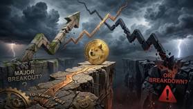 Dogecoin pone a prueba un soporte de 10 años: ¿se acerca una gran ruptura alcista o un desplome?