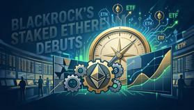 El ETF de Ethereum con Staking de BlackRock debuta con 15,5 millones de dólares en su primer día de cotización