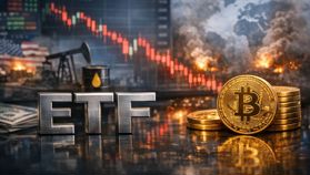 Los ETF de Bitcoin registran salidas de $290M en medio de tensiones geopolíticas y flujos de reequilibrio