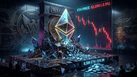 Ethereum cae mientras World Liberty Financial se deshace de 8.500 ETH en una venta repentina