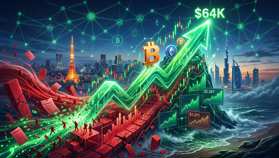 Bitcoin supera los $64.000 mientras liquidaciones de $282 millones aceleran el repunte del mercado