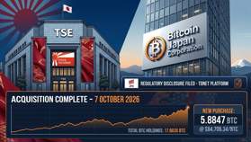 Bitcoin Japan eleva sus reservas a 17,8 BTC con una nueva compra