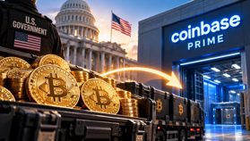 El Gobierno de EE.UU. transfiere $770 millones en Bitcoin incautados a Coinbase Prime