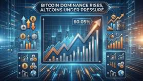 Bitcoin Dominance Sube al 60,05% Mientras las Altcoins Enfrentan una Presión Creciente