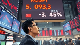 KOSPI Plunges Below 5100: South Korean Benchmark Index Suffers Sharp 3.47% Decline