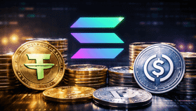 Se triplica el volumen de transferencias de stablecoins en Solana