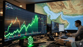 Irán abre el estrecho de Ormuz; sube el precio de bitcoin