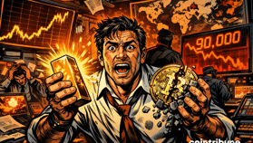 L’or bat un record à 4 739 $ tandis que le Bitcoin recule autour de 90 000 $