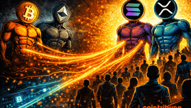 Bitcoin et Ethereum reculent alors que Solana et XRP attirent des capitaux