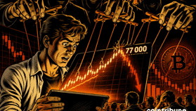 Bitcoin : Les prises de bénéfices à 77 K$ plombent le rallye