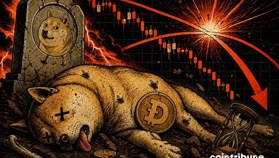 Le Dogecoin s’approche d’un croisement baissier hebdomadaire, une première depuis trois ans