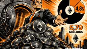 BitMine porte sa réserve à 5,79 millions d’ETH et contrôle 4,8 % de l’offre