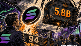 Crypto : Solana dépasse 94 $, mais 5,8 milliards restent en jeu