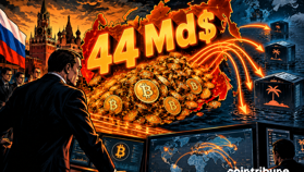 Russie : Le marché crypto chiffré à 44 milliards de dollars