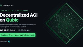 Qubic AGI Lab à Bâle le 7 novembre : IA décentralisée, entrée libre
