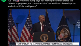 트럼프 대통령 “미국을 비트코인 초강대국으로 만들 것”…암호화폐 육성 의지 천명