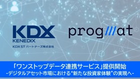 ST投資家向け「ワンストップデータ連携」提供開始 ──プログマとケネディクス