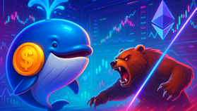 Cá voi bơm 47 triệu USD, phe gấu Ethereum bị quét vị thế