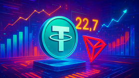 Tether phát hành 22,7 tỷ USDT trên Tron năm 2025