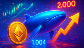 Cá voi mua 1.004 ETH, Ethereum giữ 2.000 USD: giá đi đâu?
