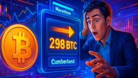 Marathon chuyển 298 BTC sang Cumberland, trader Bitcoin lo ngại?
