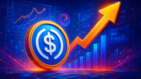 USDC tiến sát đỉnh lịch sử khi vốn hóa stablecoin tăng 0,9%/tuần
