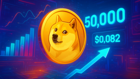 Dogecoin gần 50.000 địa chỉ hoạt động, giá 0,082 USD thành ngưỡng tiếp theo