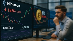Ethereum roza soporte frente a Bitcoin que anticipó alzas