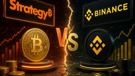 Binance vs Strategy, Mana yang Lebih Rugi Saat Bitcoin Down?