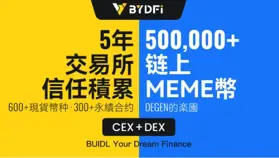 BYDFi 正式上線鏈上交易工具 MoonX,開啟 CEX DEX 雙引擎時代