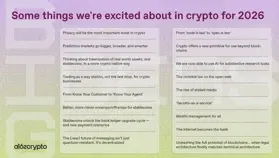 a16z 重磅年度報告：2026 年 Web3 行業最令我們興奮的 17 大創意