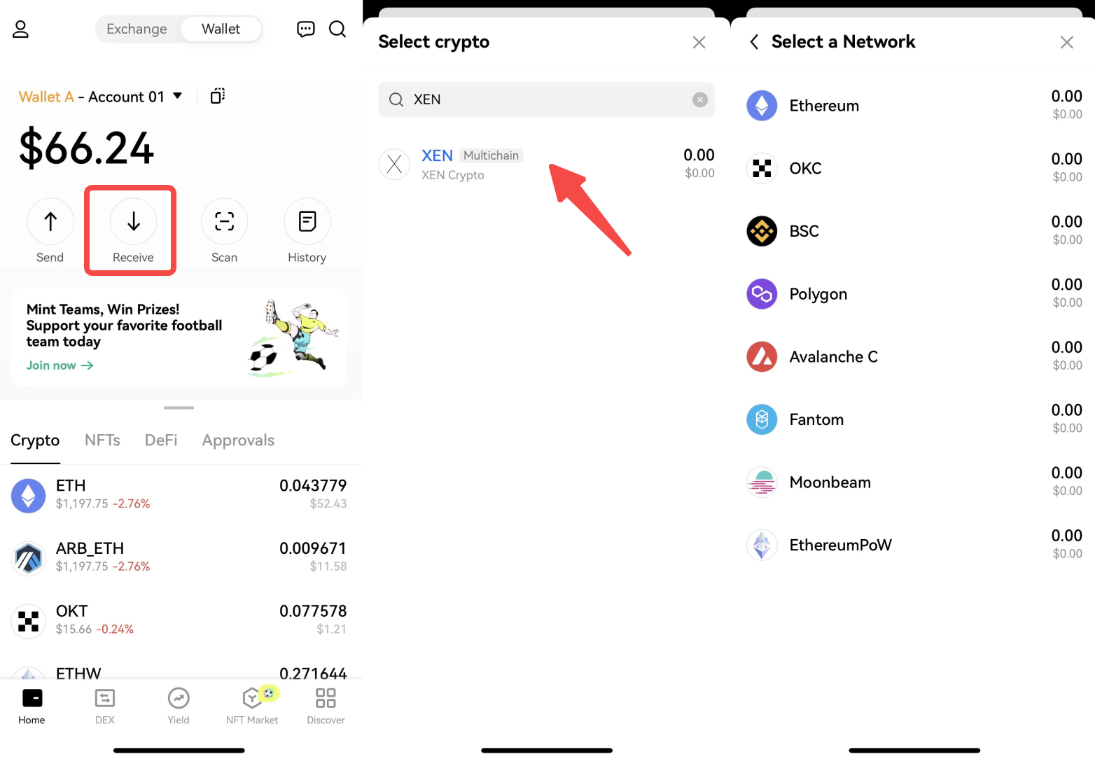 How to use OKX Wallet to participate in XEN? (App) - OKX | CoinCarp
