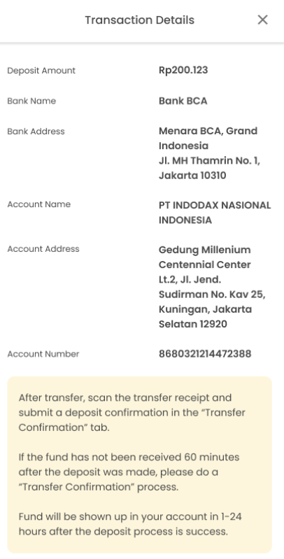 Fitur Direct Transfer BCA Telah Tersedia Bagi Sebagian Pengguna INDODAX ...