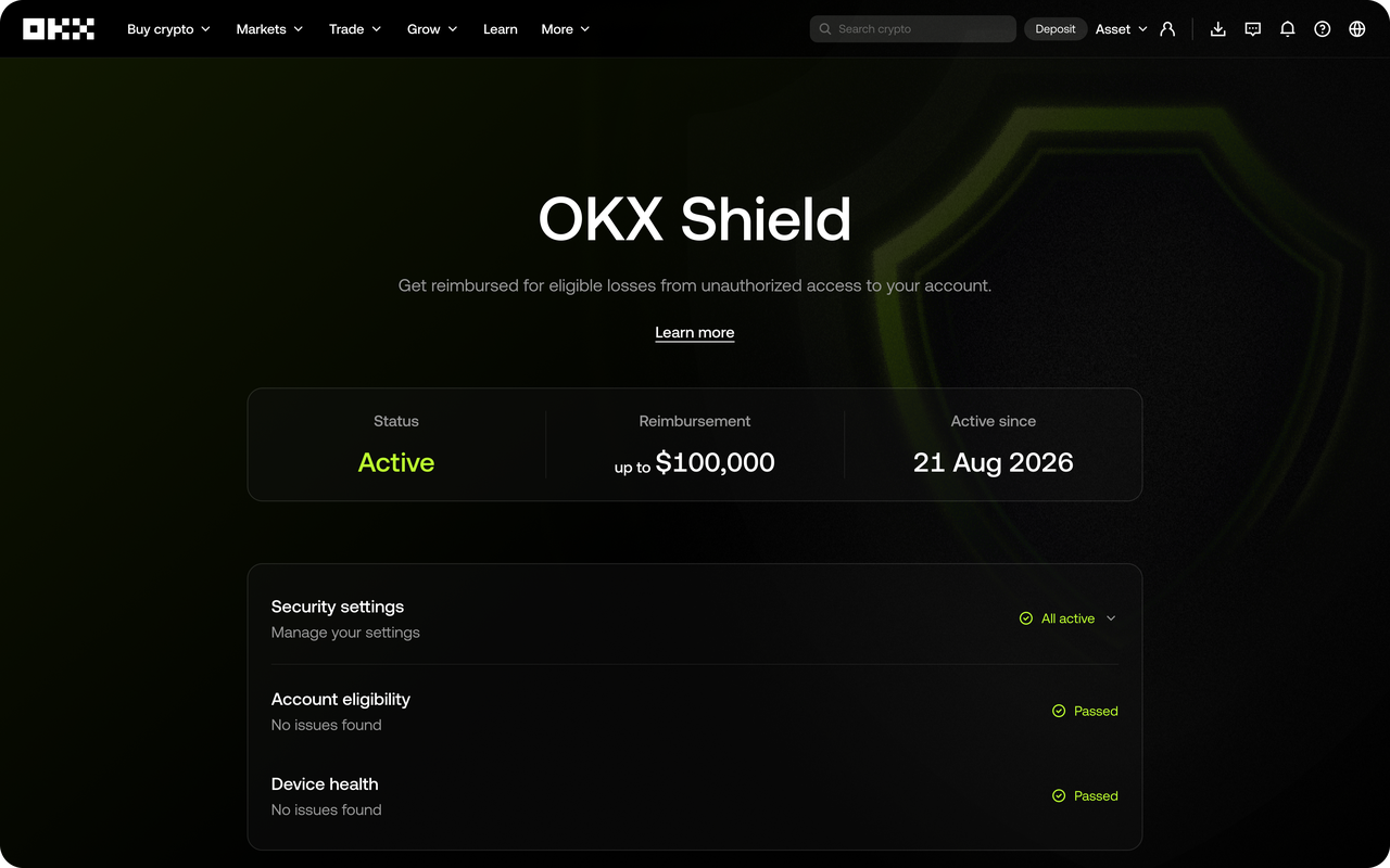 Activated OKX Shield